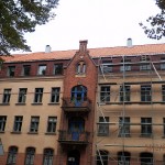 Klaipėdos menų fakulteto stogo renovacijos darbai